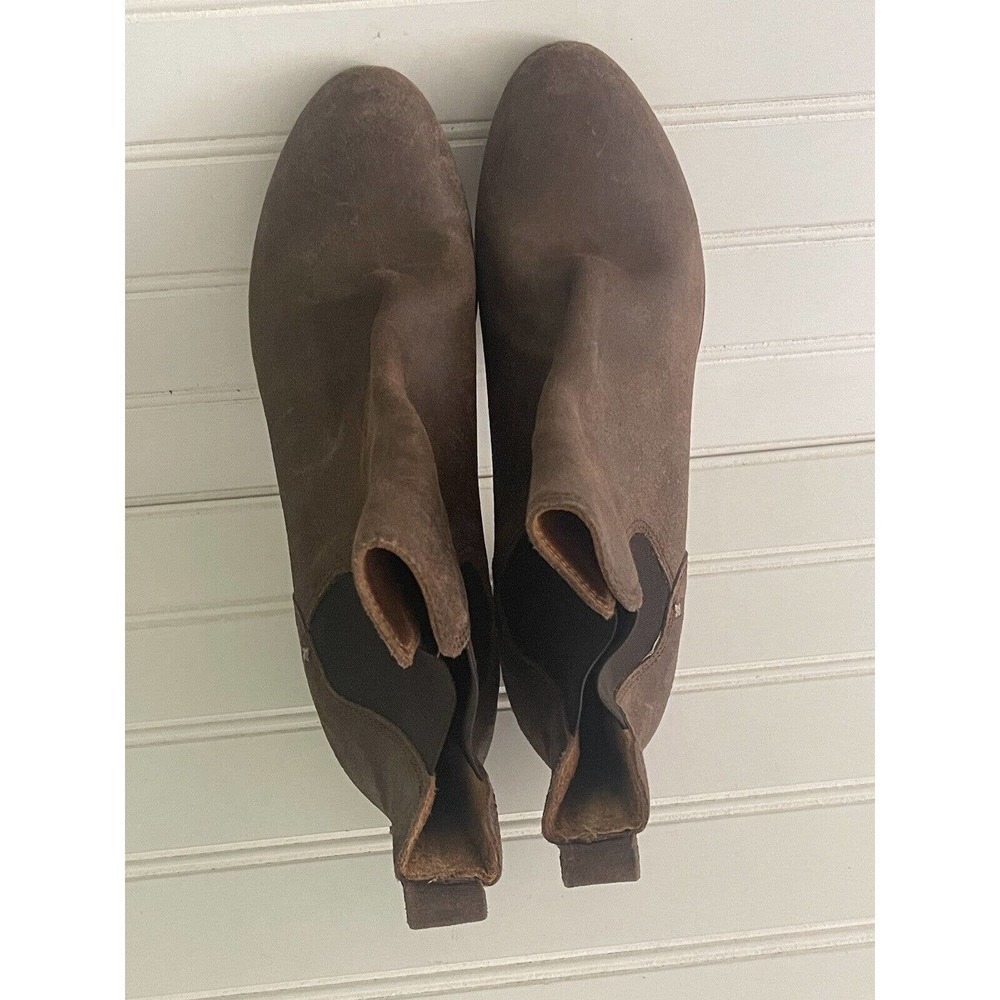 Rag & Bone Womens Brown Suede All Leather Block Heel Booties 36 1/2 Size 6 US - Picture 8 of 9